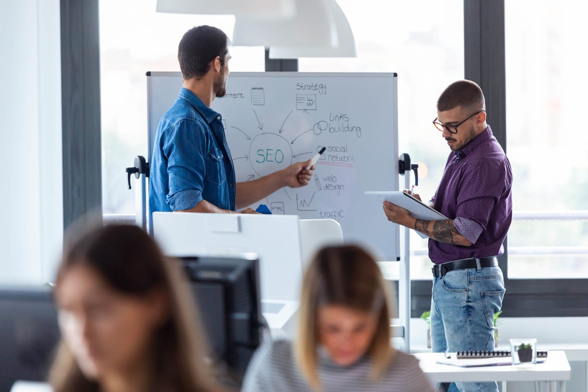 Whiteboard mapping session